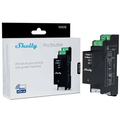 2. Intelligenter Z-Wave Shelly Wave Pro Shutter LR DIN-Schienen-Controller