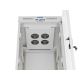 3. LANBERG Standschrank 19" 32U 600x800 Graue Glastür LCD (Flatpack) V2