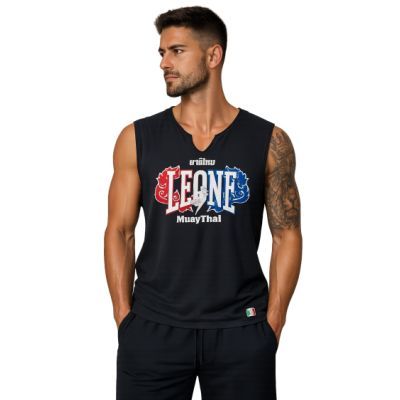 4. Herren Tank T-Shirt LEONE LSM979/S16 schwarz "L"