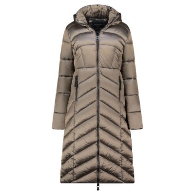 Geographical Norway Blanche Long Taupe DB Lady 0116 Taupe Damenjacke (WZ5490F/GN-Taupe)