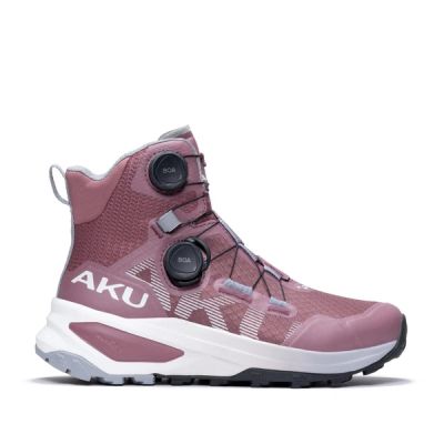 Aku Damen-Sport-Trekkingschuhe Furiosa BOA GTX Vibram modisches Rosa Grau