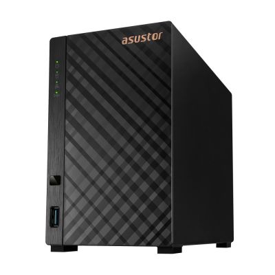 4. NAS Asustor AS1102TL; Tower; 2x (3,5" SATA HDD); Realtek RTD1619B; 1 GB DDR4, 1x 1GbE, 1x USB 3.2, 1x USB 2.0