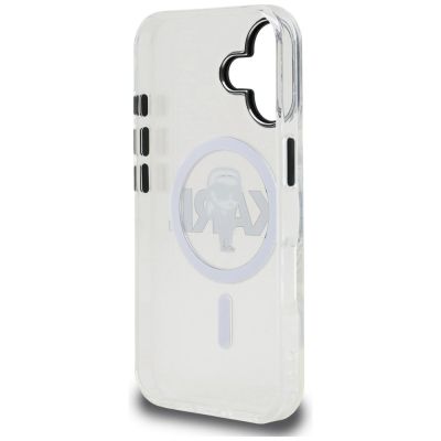7. Karl Lagerfeld IML Karl Sketch Logo MagSafe Hülle für iPhone 16 - Transparent