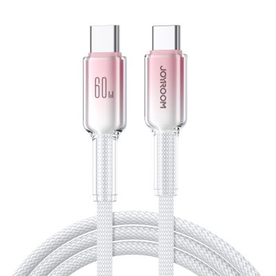 Joyroom S-A42 Crystal-Clear Series 60W USB-C – USB-C-Kabel 1,2 m – Weiß