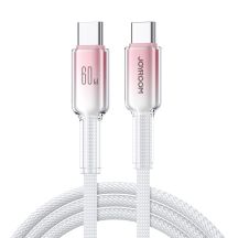 Joyroom S-A42 Crystal-Clear Series 60W USB-C – USB-C-Kabel 1,2 m – Weiß