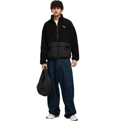 6. Herrenjacke Puma Hybrid Re: Fibre Sherpa schwarz 694562 01