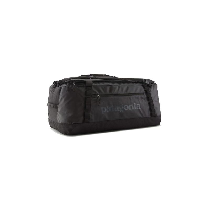 Schwarze Reisetasche mit Lochmuster, 70 l, schwarz, mit schwarzem Aufdruck von Patagonia
