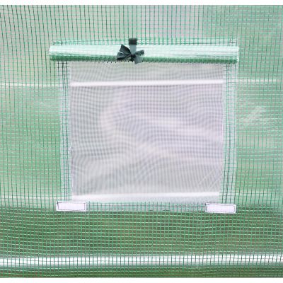 16. Folienabdeckung für Gartentunnel-Gewächshaus 200x350x200CM GRÜN