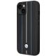 2. Hülle BMW BMHCP14S22RVSK iPhone 14 6,1" schwarz/schwarz Hardcase Leder Stamp Blue Lines