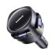 3. Baseus Enjoyment Max 60W Autoladegerät mit zwei einziehbaren USB-C-Kabeln – Schwarz