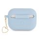 2. Guess GUAPLSCHSB AirPods Pro Cover Blau/Blau Silicone Charm Heart Collection