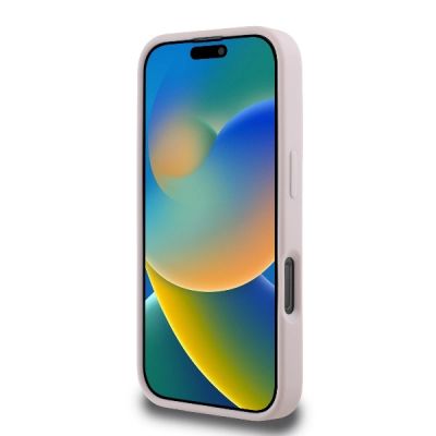 5. Karl Lagerfeld Quilted Signature Hülle für iPhone 16 Pro – Rosa