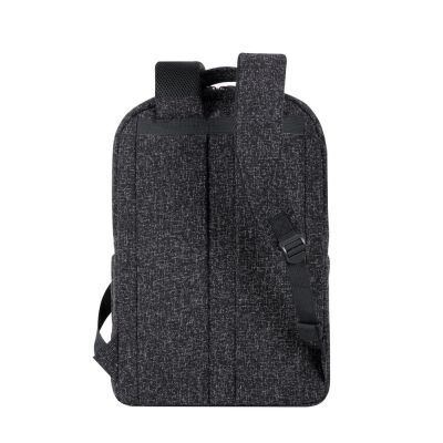 5. RIVACASE Anvik 15,6"-Laptop-Rucksack, 15 l, schwarz, aus wasserdichtem Material, Fächer für ein 10,5"-Tablet, Smartphone, Dokumente, Zubehör, Trinkflasche