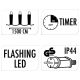 22. WEIHNACHTSLICHTER LICHTERKETTE 750 LED FLASH WARMWEISS