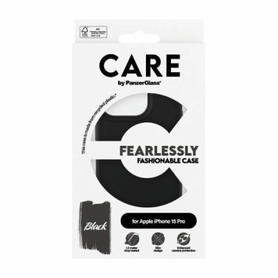 4. CARE by PanzerGlass Fearless Fashion Case für iPhone 15 Pro – Schwarz