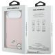 8. Karl Lagerfeld Karl & Choupette Head Pins Saffiano MagSafe iPhone Air Hülle - Pink