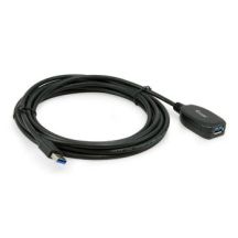 Equip Kabel USB-A3.0->A Act. Erweiter. St/Bu 5,00 m schwarz