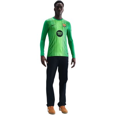6. Nike FC Barcelona 2025/26 Stadion-Torwarttrikot Herren Grün HQ0477 311