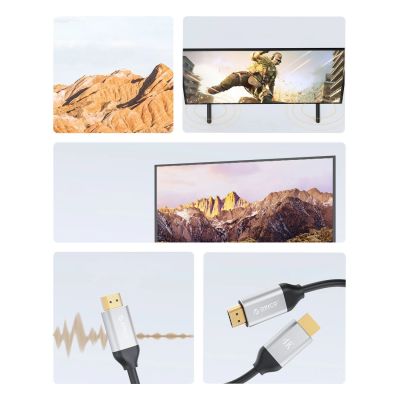 3. Orico H4Y1 HDMI 2.0 4K 60 Hz HDMI-Kabel 0,5 m - Schwarz
