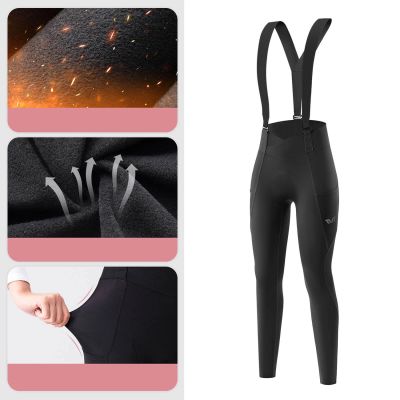 6. Rockbros YDCK006 TVI Damen-Radhose mit Trägern und Polsterung, Größe S – Schwarz