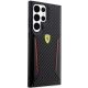 4. Ferrari Carbon Contrast Edges Schutzhülle für Samsung Galaxy S23 Ultra – Schwarz