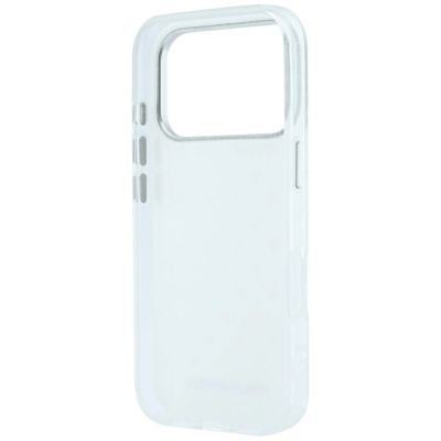7. Karl Lagerfeld IML Strass-Hülle mit galvanisiertem Logo für iPhone 17 Pro / 18 Pro – Weiß