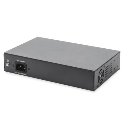 10. Digitus Unmanaged Desktop-Netzwerk-Switch, 8x RJ45 Gbit/s (davon 6x PoE) + 2x SFP, PoE++, max. 180 W