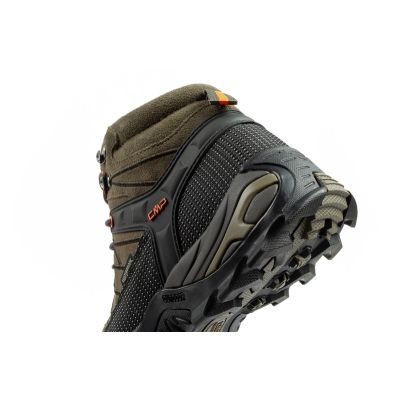 7. CMP Rigel Herren Trekkingschuhe Leder strapazierfähig wasserdicht knöchelhoch oliv