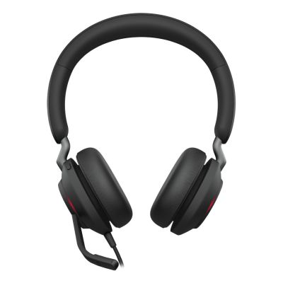 3. Jabra Evolve2 40 SE Headset mit Kabel und Kopfbügel, Anruf-/Musikfunktion, USB Typ-C/USB Typ-A, Schwarz