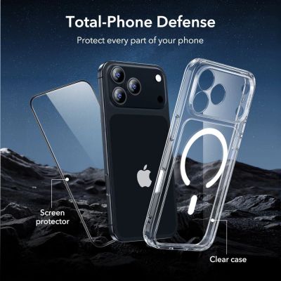 5. ESR Classic Hybrid MagSafe + Panzerglas-Set für iPhone 17 Pro Max – Klar