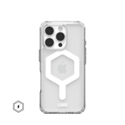 Etui Urban Armor Gear UAG John Plyo MagSafe Eis/Weiß