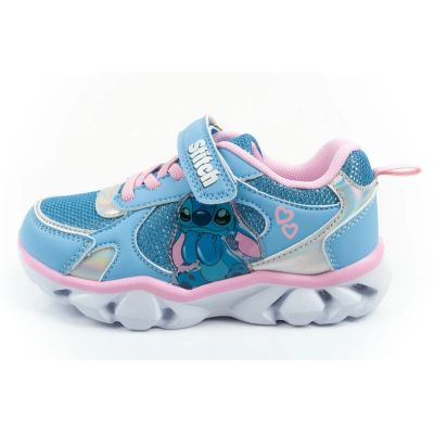 2. Leomil Kinder-Sportschuhe, Sneaker, Stitch Light mit Klettverschluss, blaue LED-Beleuchtung