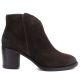 2. Damen-Ankle-Boots aus Leder mit Blockabsatz, Wildleder, Schokoladenbraun, Campbell JE19473