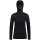 2. Damen-Thermoshirt mit langen Ärmeln und Sturmhaube Odlo KINSHIP PW 200, schwarz