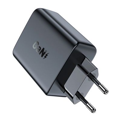 6. Acefast A29 PD50W GaN (USB-C + USB-C) Dual-Port-Ladegerät schwarz