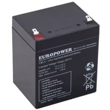 EUROPOWER EP Serie 12V 5Ah T1 AGM Batterie (Lebensdauer 6-9 Jahre)