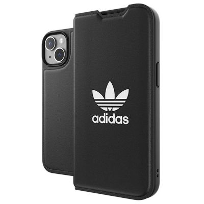 8. Adidas OR Booklet Case BASIC iPhone 14 6,1" schwarz/schwarz weiß 50181