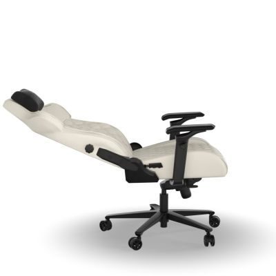 5. Corsair TC500 LUXE Gaming-Stuhl, gepolsterter Sitz, Beige