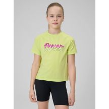 Schnelltrocknendes Sport-T-Shirt für Mädchen 4F 4FJRSS26TFTSF2386-45S