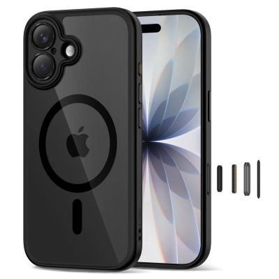 2. Tech-Protect Magpeak Magsafe CC Hülle für iPhone 17 - Klares Schwarz