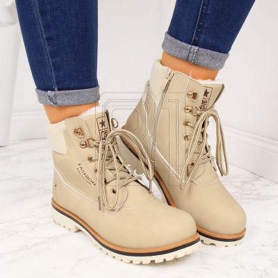 15. NEWS W EVE249A isolierte Wanderstiefel beige 