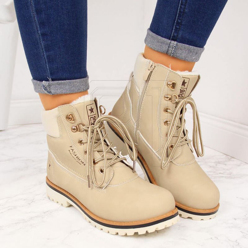 15. NEWS W EVE249A isolierte Wanderstiefel beige 