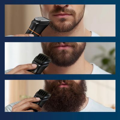6. MAXGROOM JK-666 6-in-1 Trimmer für Bart, Haare, Körper, Nase und Ohren IPX6 - Schwarz