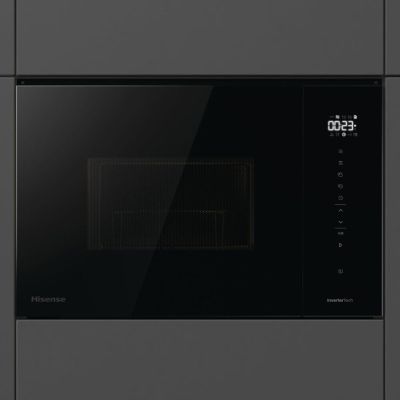 4. Hisense 742528 Mikrowellenofen, schwarz, Einbau-Mikrowellengrill, 25 l, 900 W