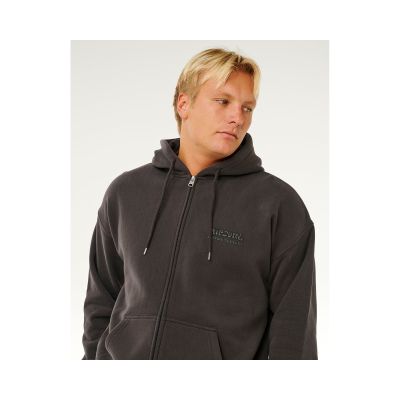 3. Schwarzes Herren-Sweatshirt „RIP CURL Surf Puff Zip Thru“