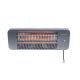 7. Sunred LUG-2000W Outdoor-Heizstrahler, schwarzer Quarz-Elektroheizstrahler