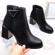 2. D&A S.Barski Premium Collection W OLI238 schwarze isolierte Stiefeletten mit dekorativem Absatz