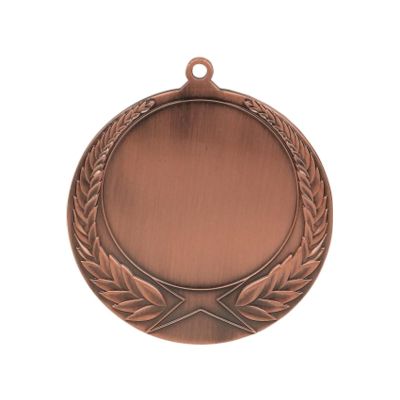 Allgemeine Bronzemedaille mit Platz für ein 50-mm-Emblem – Stahlmedaille