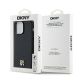 8. DKNY Leather Pattern Metal Logo MagSafe-Hülle für iPhone 13 Pro Max – Schwarz