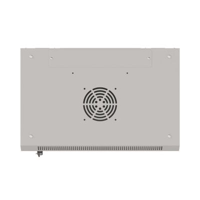 7. Wandmontierter Installationsschrank 19" 9U 540x350 graue Glastür LANBERG (FLAT PACK)